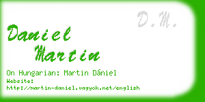 daniel martin business card